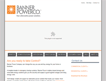 Tablet Screenshot of bannerpower.com